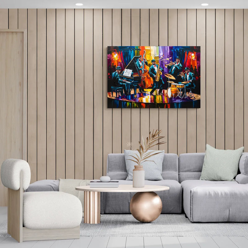 New Orleans Jazz Musicians - Canvas Wall Art Living Room