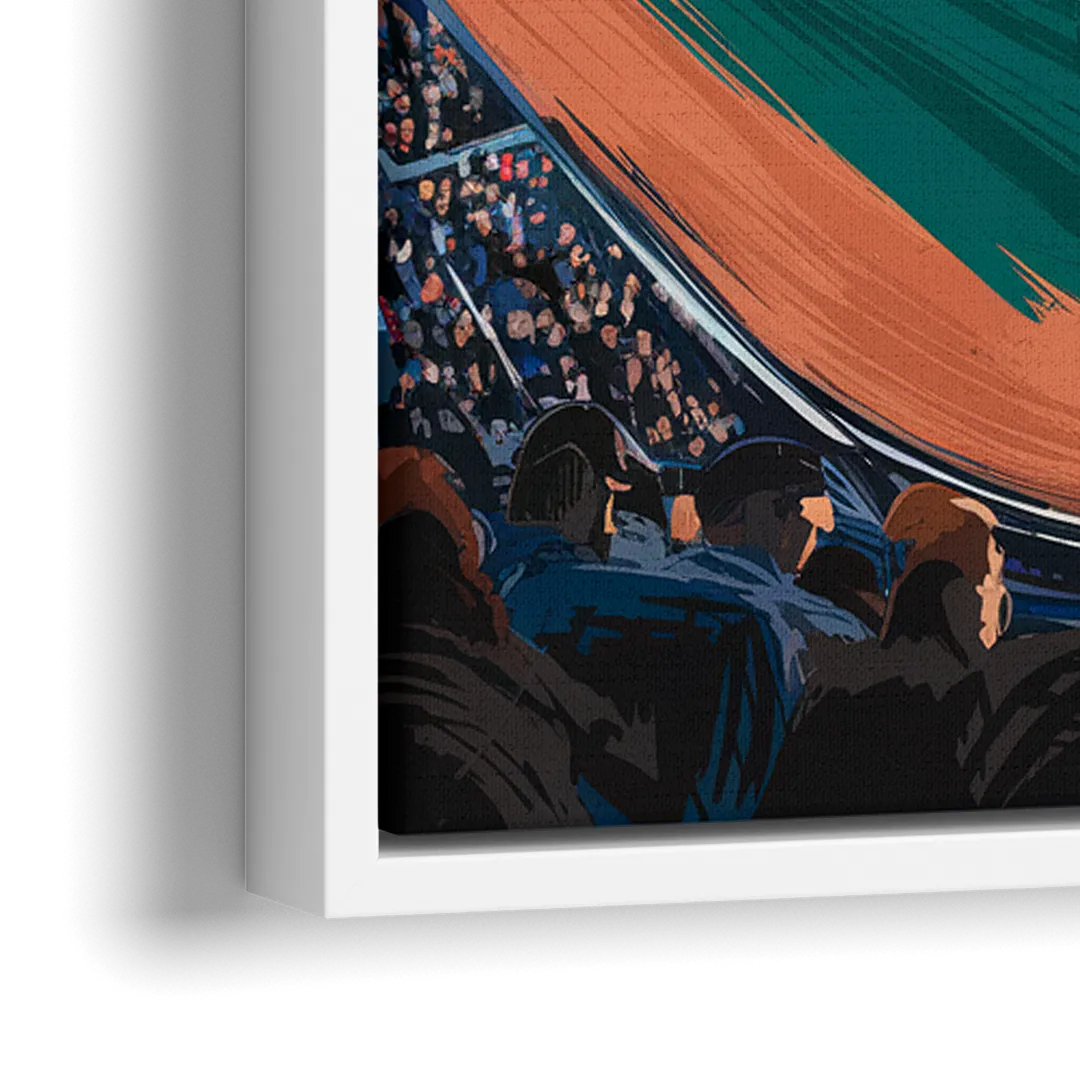 Boston Red Sox Photography - Close-Up White Frame Canvas