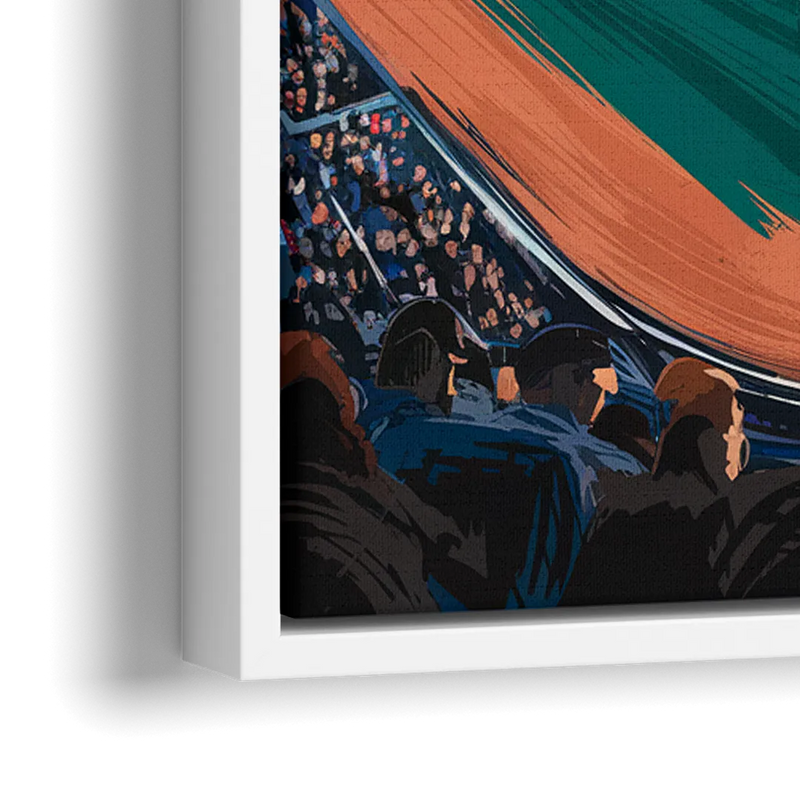 Boston Red Sox Photography - Close-Up White Frame Canvas