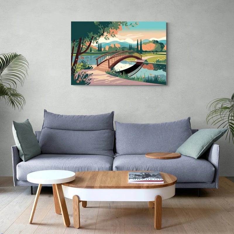Springfield Parks And Trails - Canvas Wall Art Living Room