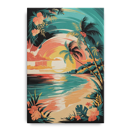 Naples Tropical Paradise - Canvas Wall Art