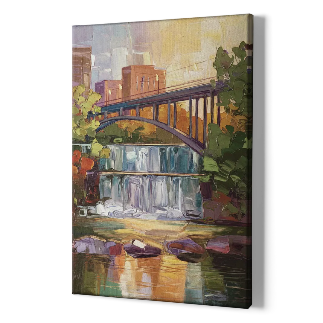 Greenville Historic Landmarks - Canvas Print Art Sides