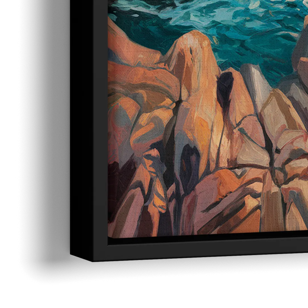 Bar Harbor Acadia National Park - Close-Up Black Frame Canvas