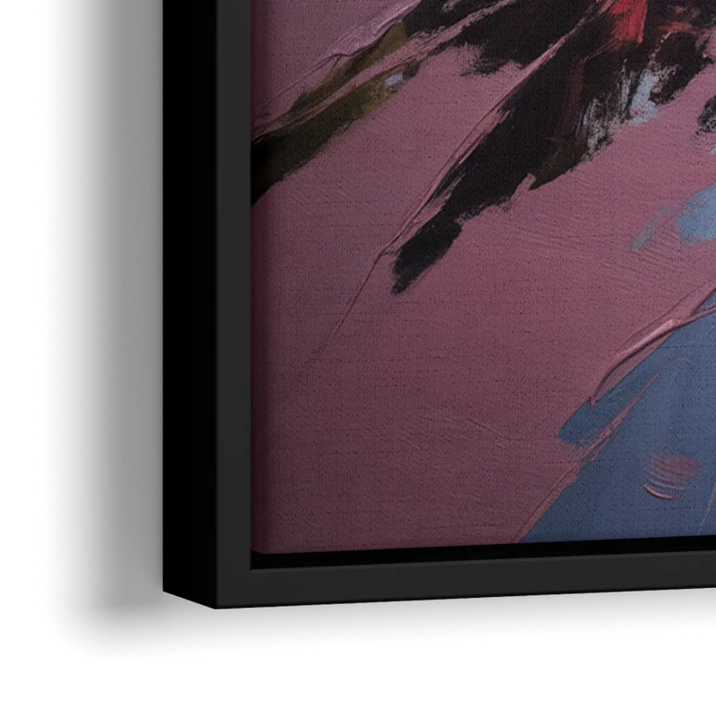 Red Sand Shores - Close-Up Black Frame Canvas