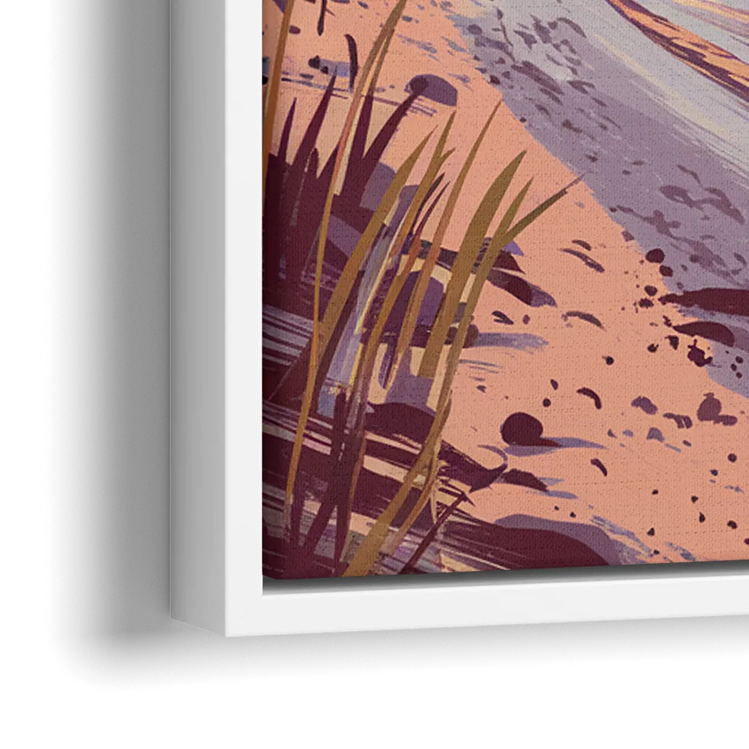 Norfolk Chesapeake Bay Views - Close-Up White Frame Canvas