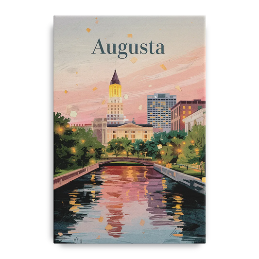 Augusta Historic Downtown Charm - Canvas Wall Art