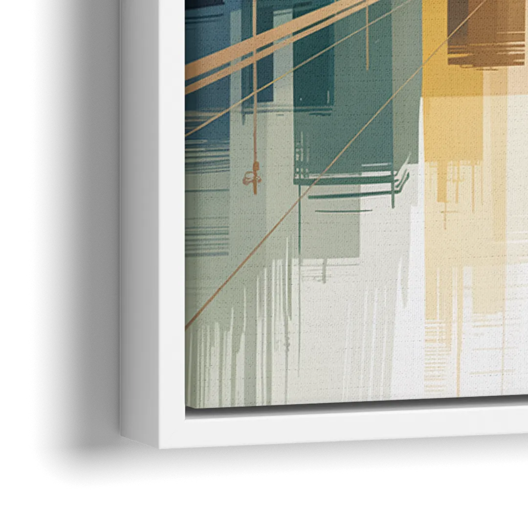 Bloor Street Vibes - Close-Up White Frame Canvas