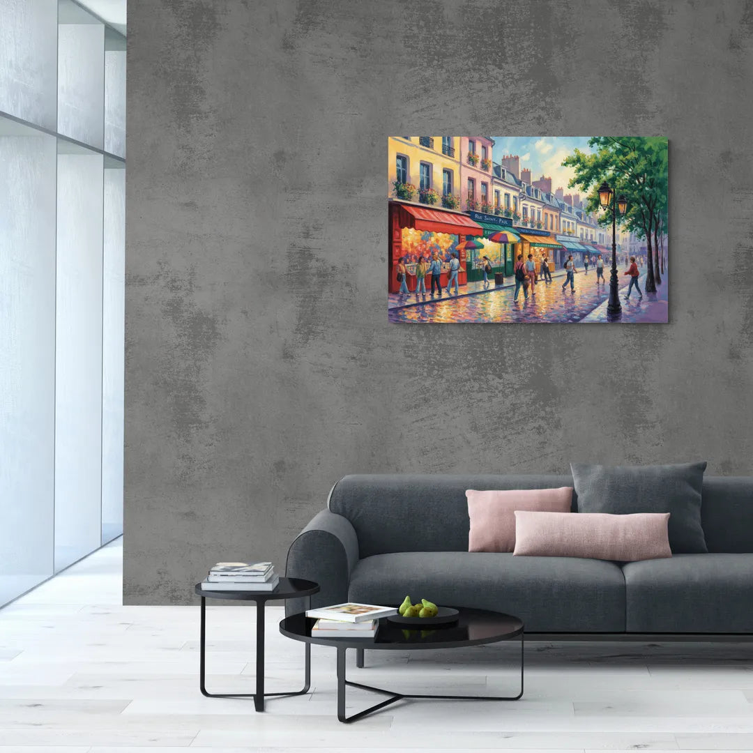 Rue Saint Paul Vibes - Canvas Wall Art Living Room