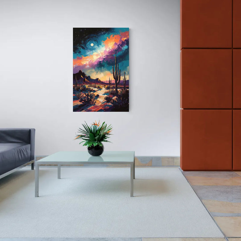 Tucson Night Sky - Canvas Wall Art Living Room