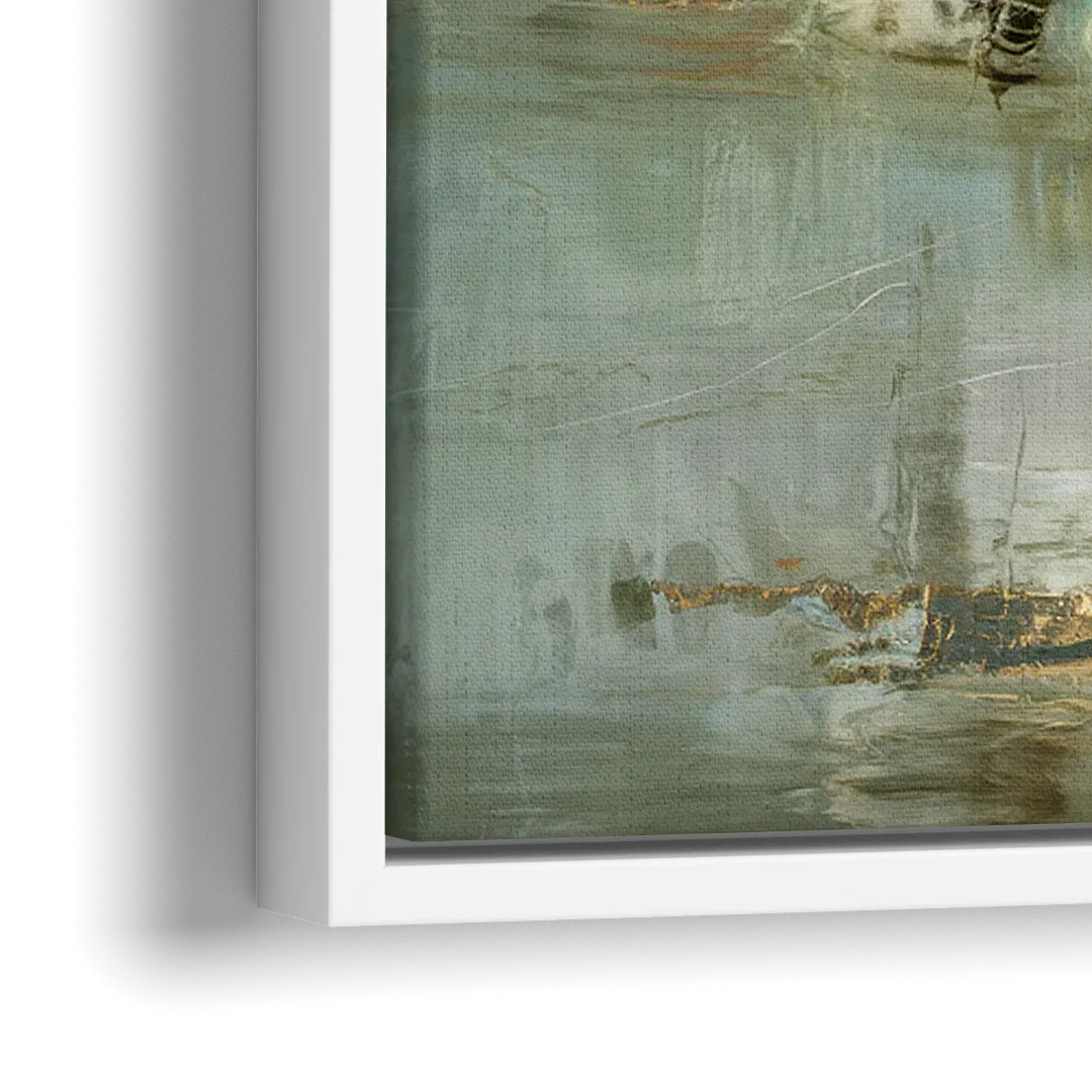 Irvine Coastal Serenity - Close-Up White Frame Canvas