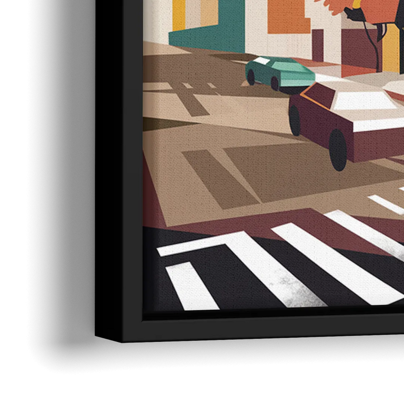 Joseph Urban Landscape - Close-Up Black Frame Canvas