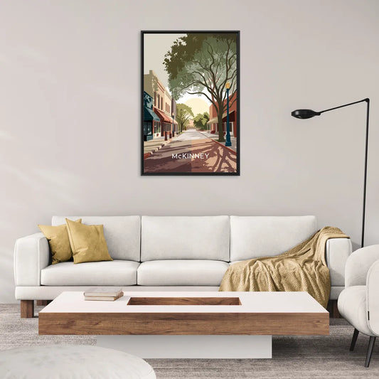 McKinney Artistic Heritage - Living Room Black Frame Canvas