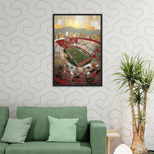 Albuquerque Lobo Pride - Living Room Black Frame Canvas