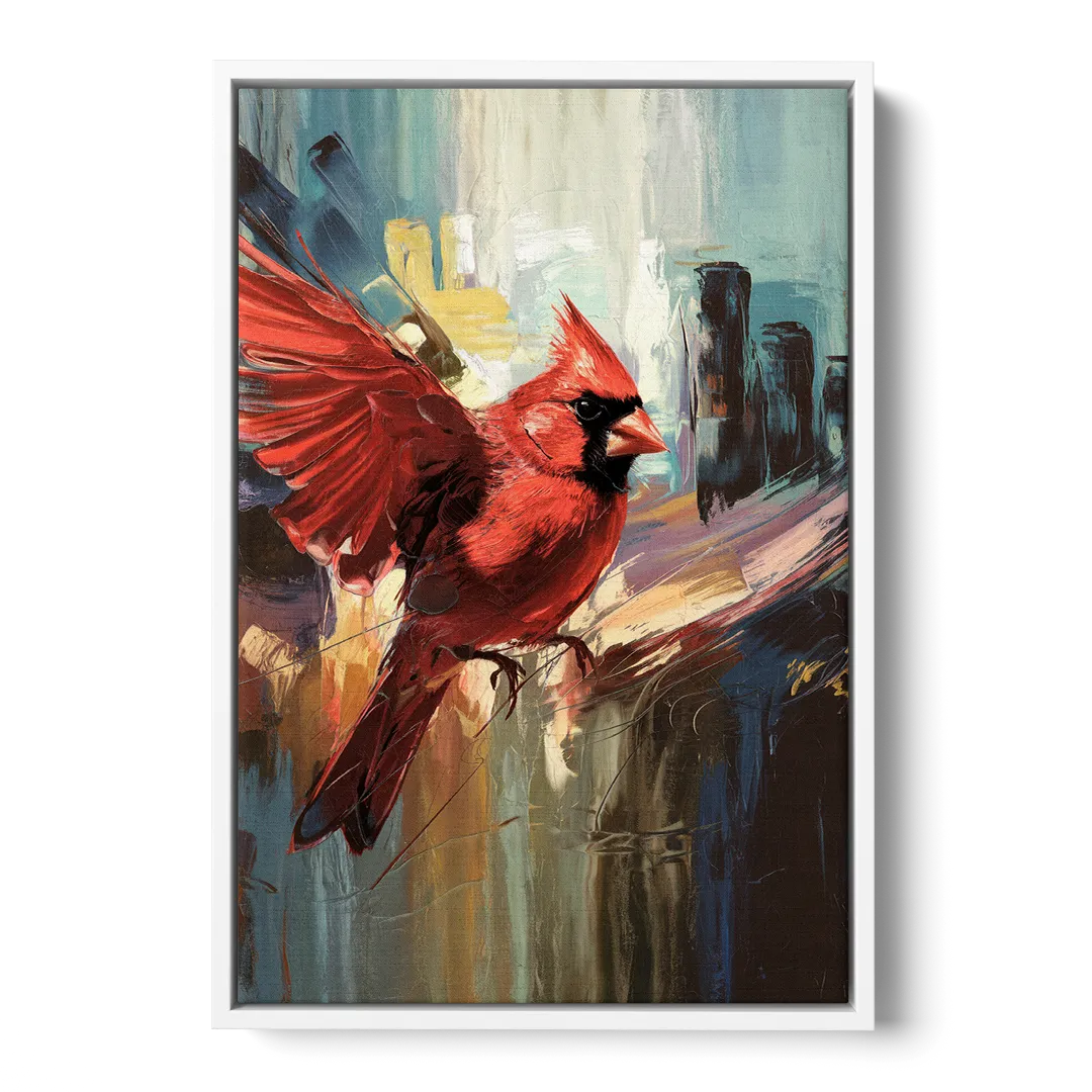 Chandler Cardinals Fan Art - White Frame Canvas