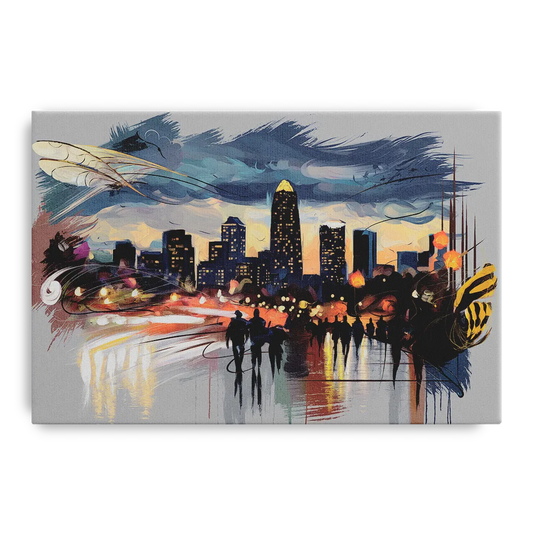 Charlotte Hornets Tribute - Canvas Wall Art