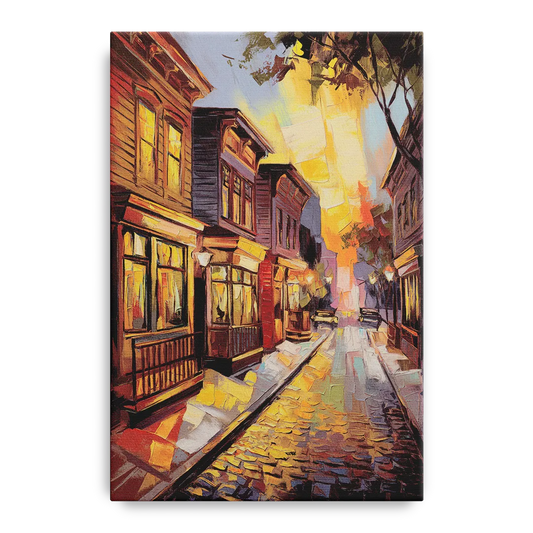 Sacramento Historic Old Town - Canvas Wall Art