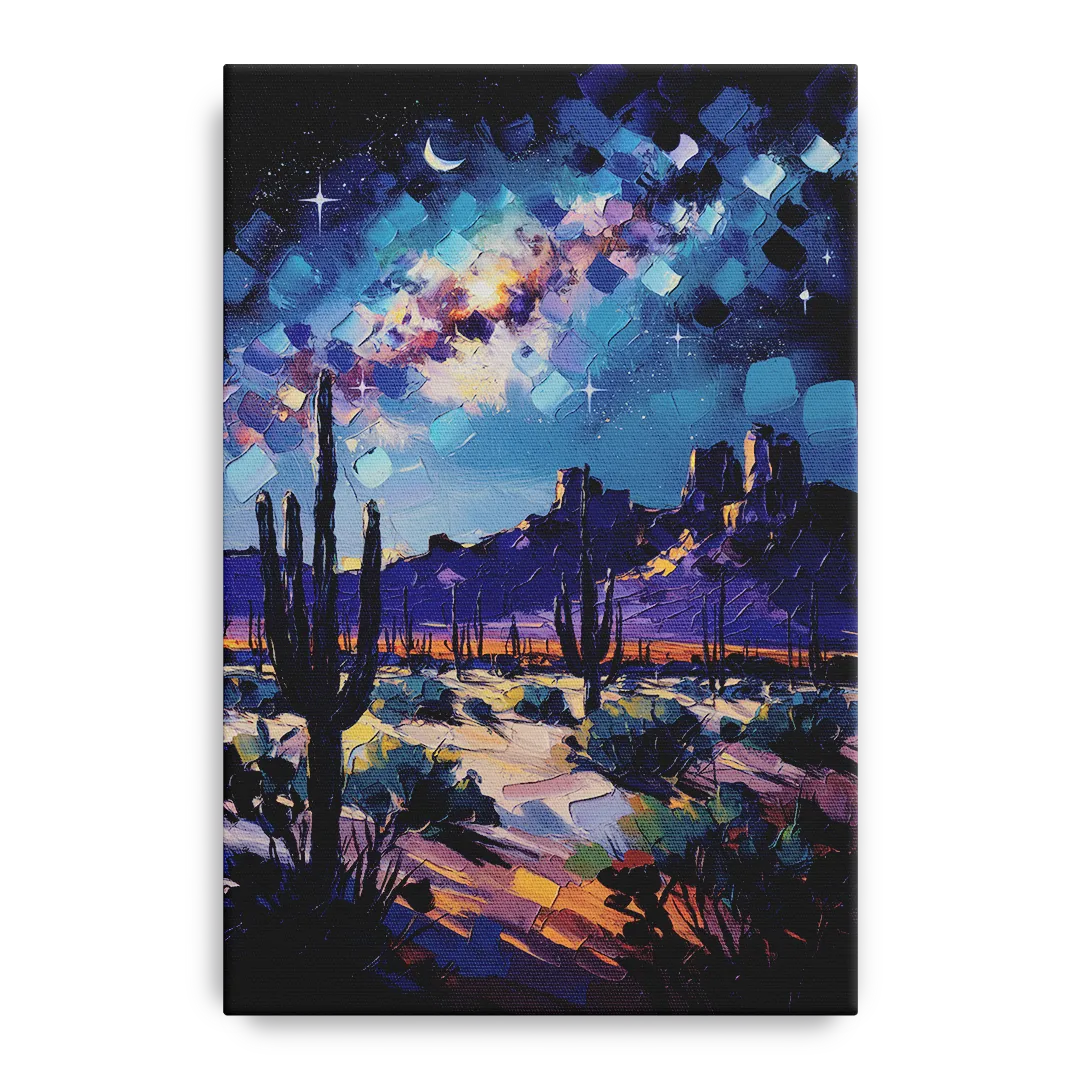 Chandler Desert Night Sky - Canvas Wall Art