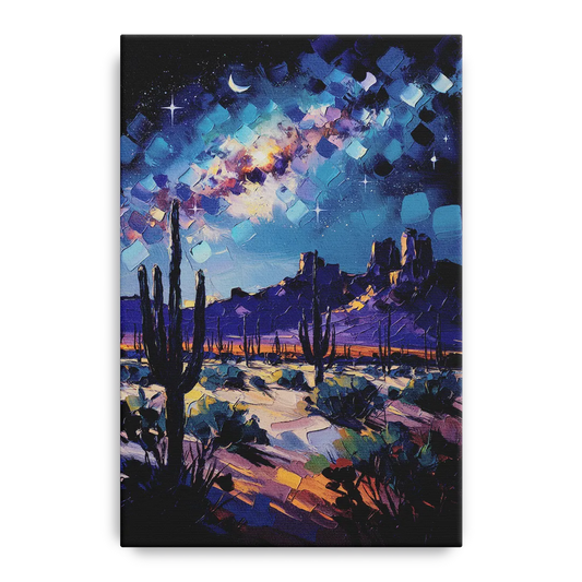 Chandler Desert Night Sky - Canvas Wall Art