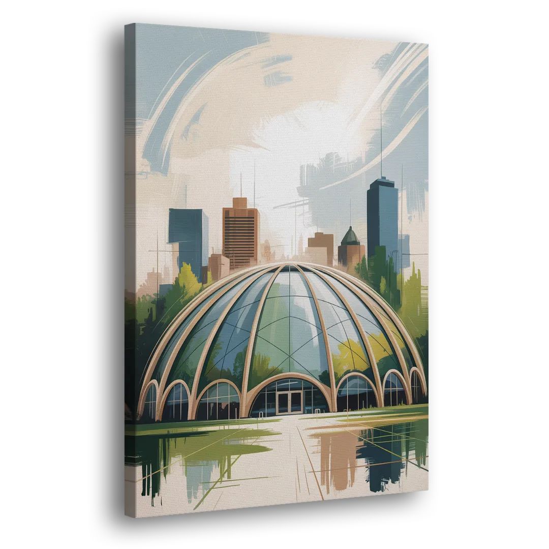 Montreal Biodome Wonder - Canvas Print Art Sides