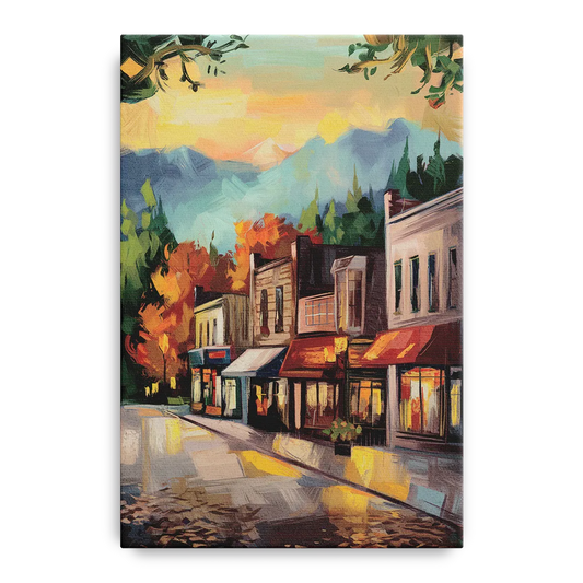 Gatlinburg Downtown Charm - Canvas Wall Art