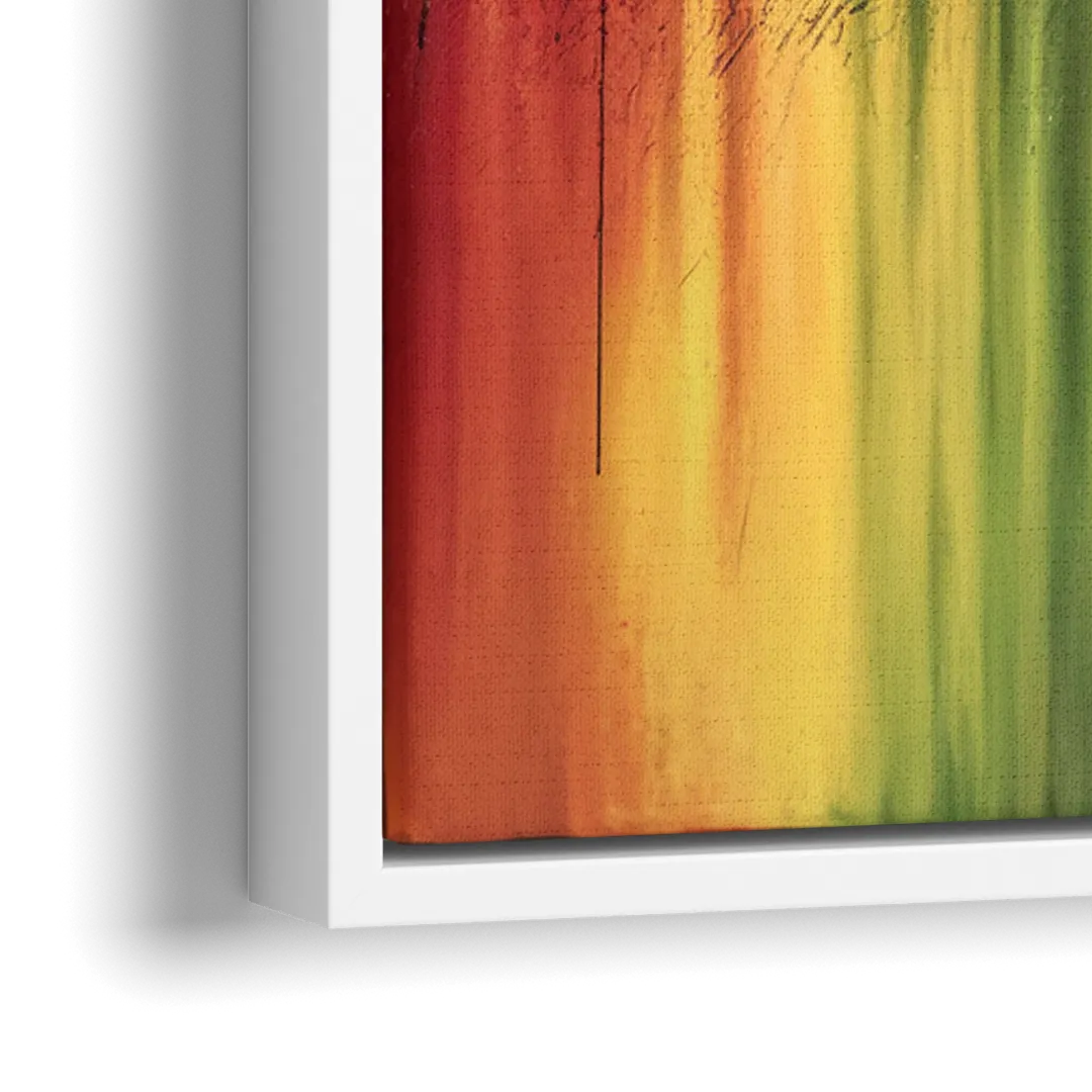 Fayetteville Downtown Skyline - Close-Up White Frame Canvas