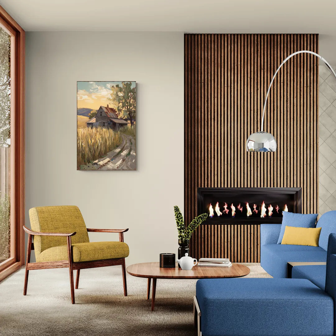 Burlington Rustic Charm - Canvas Wall Art Living Room