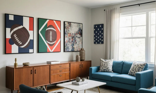 American Football Canvas Wall Art: How to Get the Look