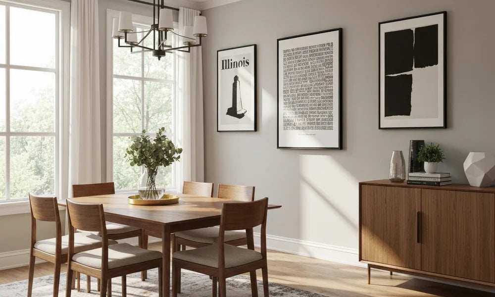 Illinois Canvas Wall Art for Your Bedroom | Jessie's Home