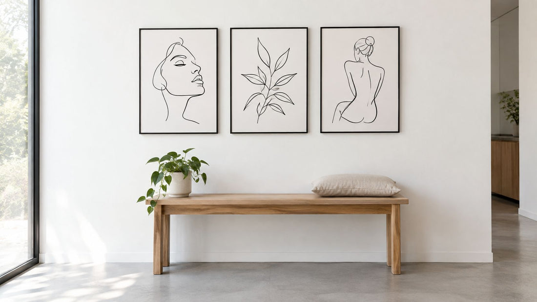 Black White Line Art Ideas for Modern Walls That Work