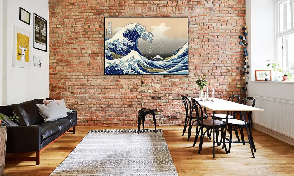 How to hang wall art on Brick