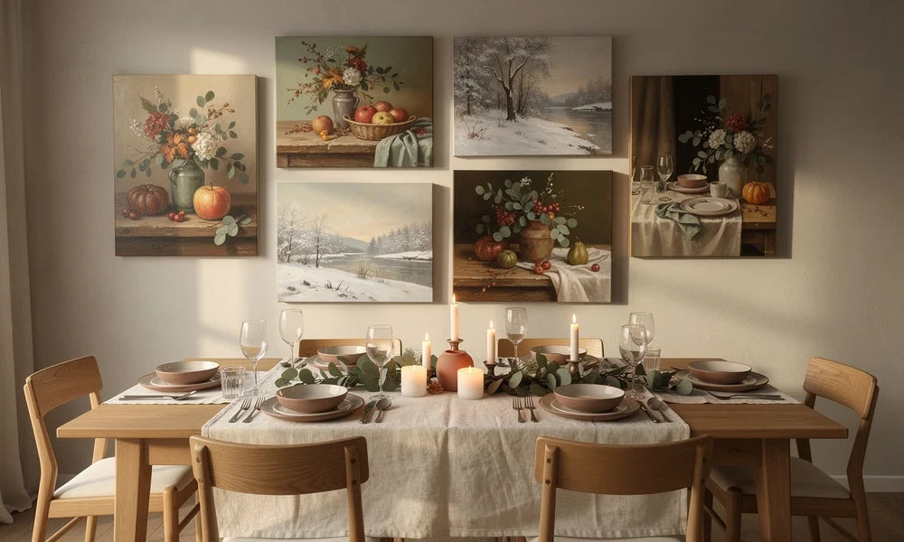 Realism Canvas Wall Art Ideas for Your Dining Room This Holiday Season