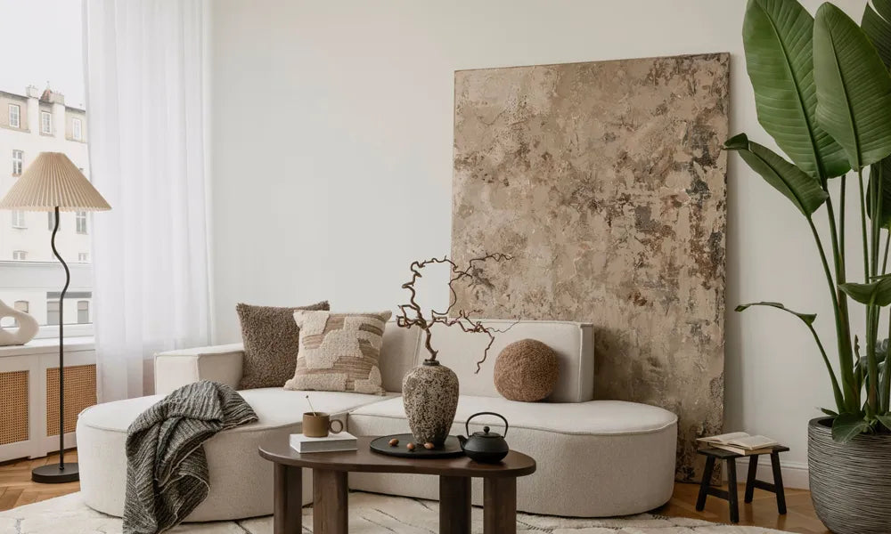 Oversized Wall Art in Living Rooms