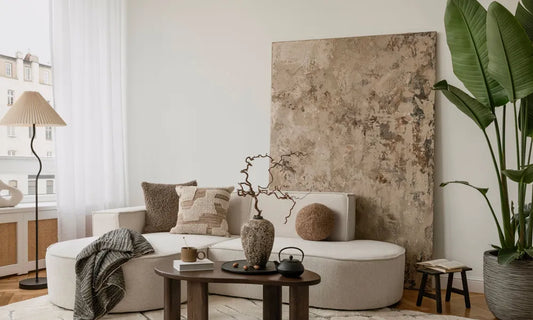 Oversized Wall Art in Living Rooms