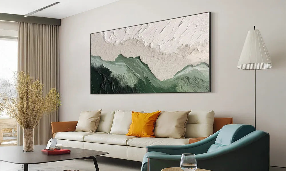 Where to Hang Large Wall Art in a Living Room
