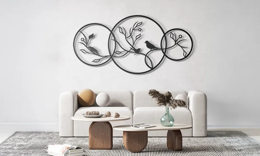 Where to Hang Metal Wall Art in a Living Room