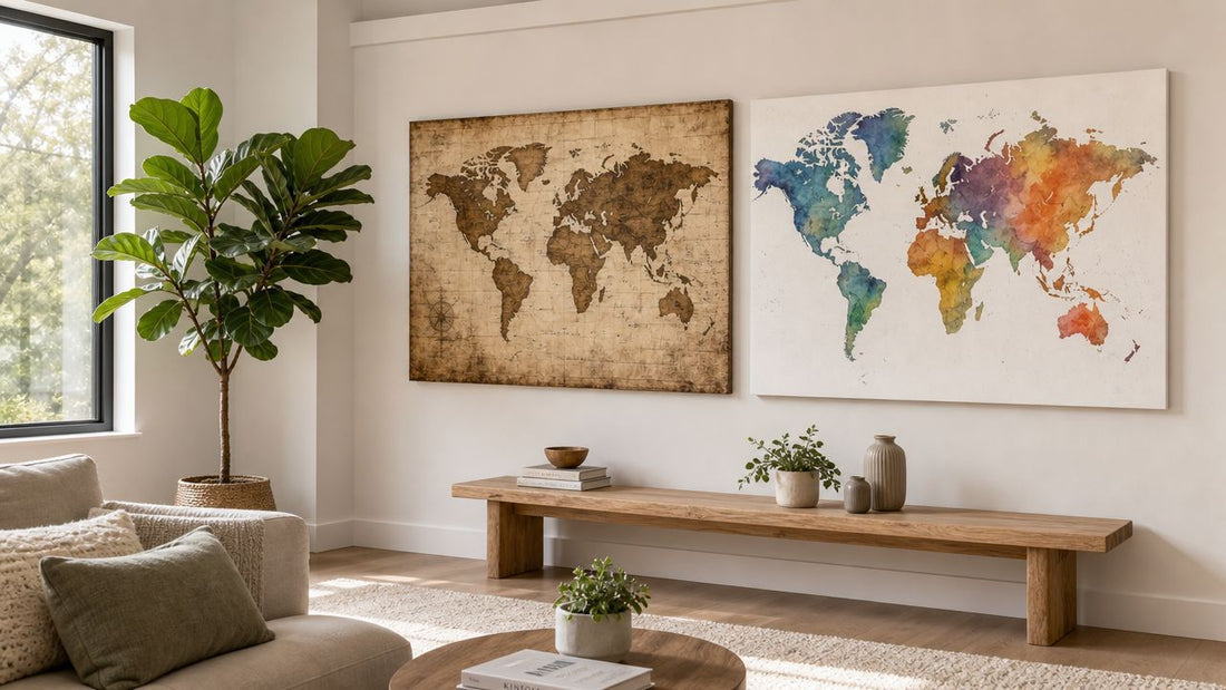 Choose & Style World Map Paintings: Your 2026 Guide