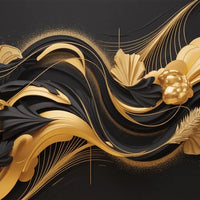 Black and Gold Abstract