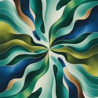 Blue and Green Abstract