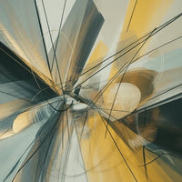 Yellow and Grey Abstract