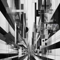 Black and White Abstract