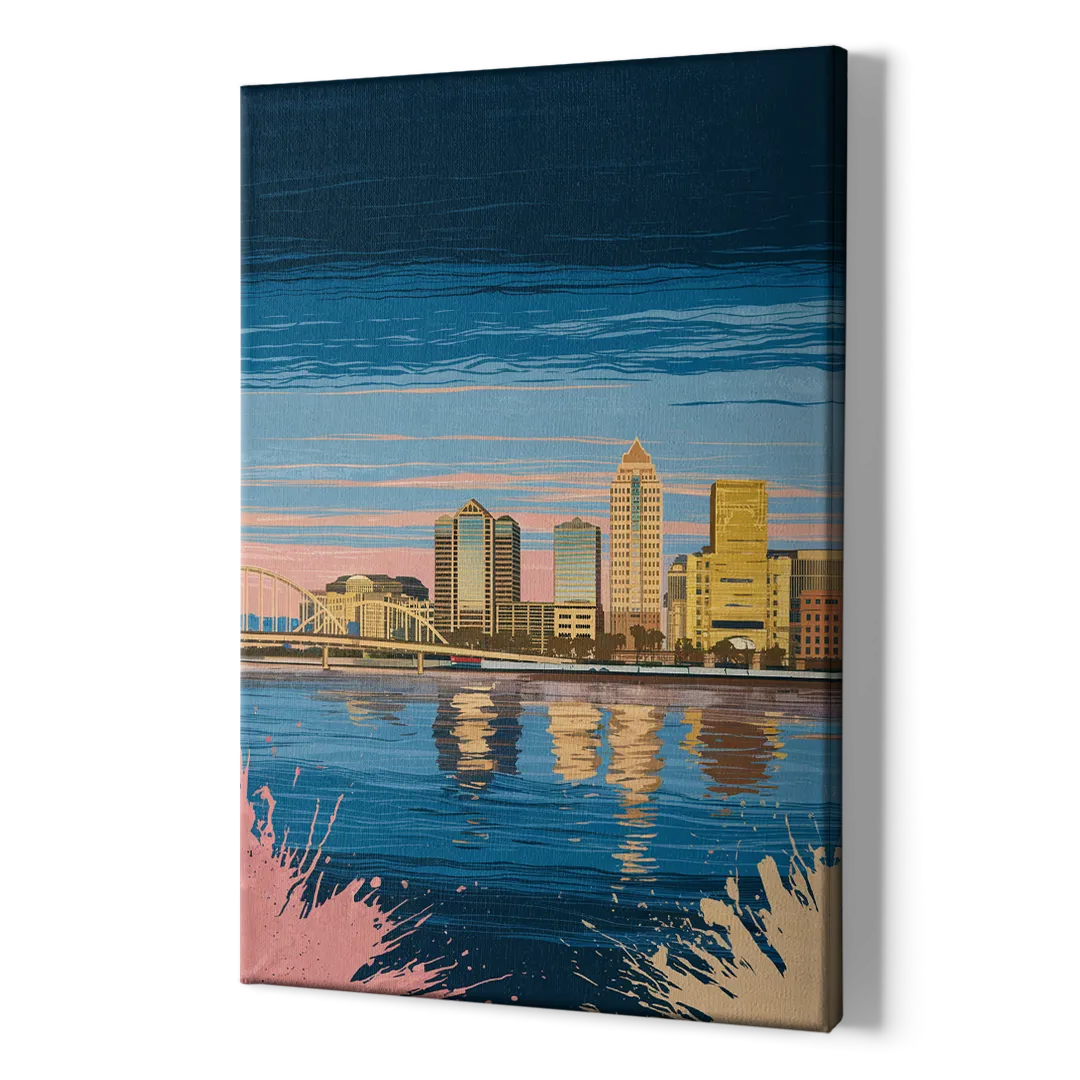 Milwaukee Wisconsin Charm - Canvas Print Art Sides