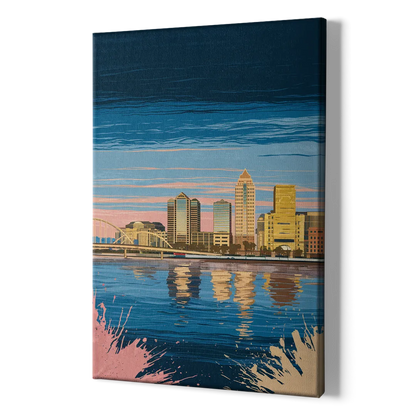 Milwaukee Wisconsin Charm - Canvas Print Art Sides