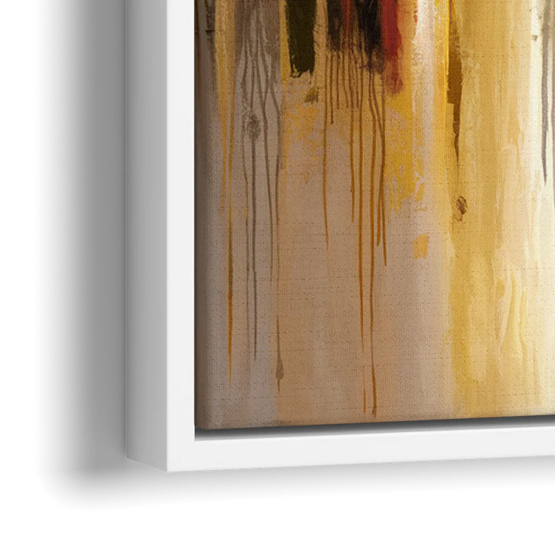 Durham Cityscape Reflection - Close-Up White Frame Canvas