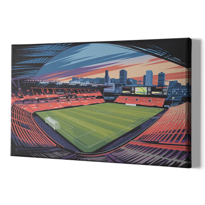 Portland Timbers Stadium View - Canvas Print Art Sides