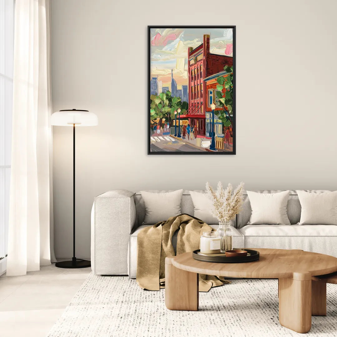 Nashville Grand Ole Opry - Living Room Black Frame Canvas