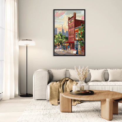 Nashville Grand Ole Opry - Living Room Black Frame Canvas