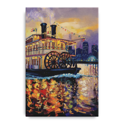 New Orleans Riverboat Adventure - Canvas Wall Art