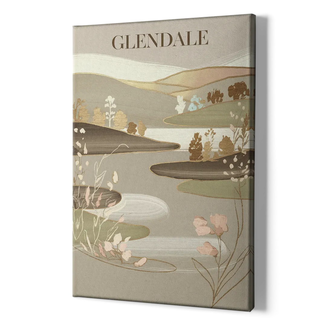 Glendale Rustic Elegance - Canvas Print Art Sides