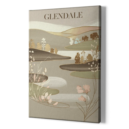 Glendale Rustic Elegance - Canvas Print Art Sides