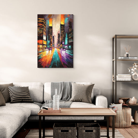 Joseph City Lights - Canvas Wall Art Living Room